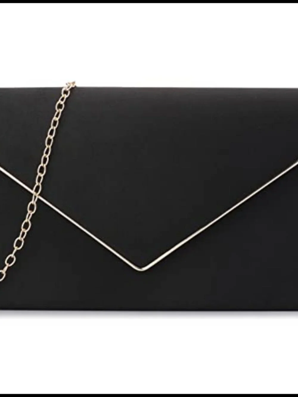 Faux Suede Clutch Purse Evening Bag Detachable Crossbody Chain Women Wedding